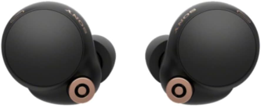 Sony WF1000XM4/B Noise-Cancelling Wireless Earbuds Black (Renewed)