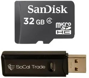 SanDisk 1289342 32GB MicroSDHC Class 4 Memory Card — main product image