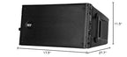 RCF HDL10A 1400W Dual 8-Inch Active Line Array Speaker
