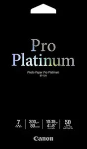 Canon 2768B014 Pro Platinum 4x6 Photo Paper 50 Sheets