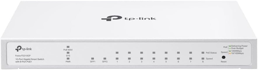 TP-Link FS310GP 10-Port Gigabit PoE+ Switch