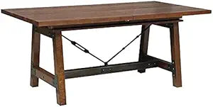 Lexicon Holverson Wood Dining Room Table - Rustic Brown