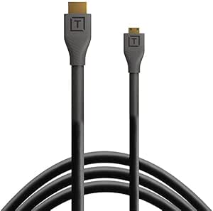 Tether Tools H2D3-BLK TetherPro HDMI Micro to HDMI 2.0 3ft