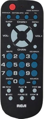 RCA RCR504BE 4-Function Universal Remote Control