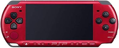 Sony PSP Slim and Lite 3000 Red/Black (Renewed) - 8GB