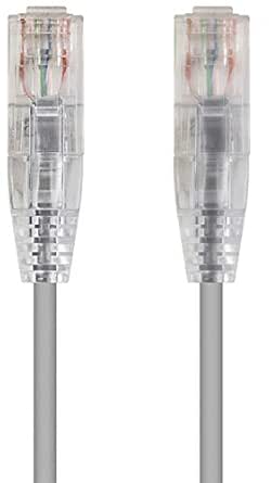 Monoprice 113524 SlimRun Cat6 Ethernet Cable 2ft Gray
