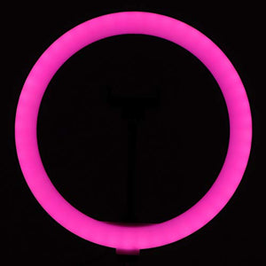 FTVOGUE 30cm RGB Ring Light with Dimmable LED Fill Lighting