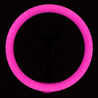 FTVOGUE 30cm RGB Ring Light with Dimmable LED Fill Lighting
