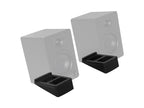 Monoprice Tilted Desktop Speaker Stands - Anti-Vibration Pair