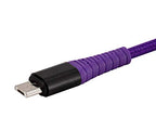 Monoprice 138335 AtlasFlex USB 2.0 Micro B Cable - 6ft Purple