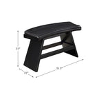 Lexicon Hillshaw Brown Upholstered Pub Height Bench