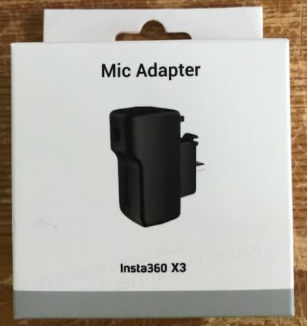 Insta360 CINSBAQ/A X3 Mic Adapter External Microphone Accessory