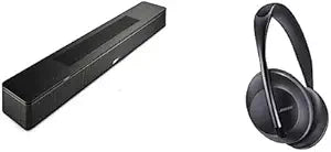 Bose Soundbar 600 and Noise Cancelling Headphones 700 - Black