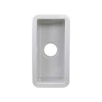 Misc Valet-prep or Bar Sink - White Rectangle Glossy