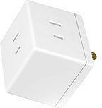 GE 54768 3-Outlet Polarized Wall Tap Adapter