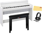 Korg AUS-LP380WH-COMBO-STD White Digital Piano Bundle