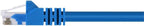 Monoprice 104975 Cat5e 6in Blue Patch Cable