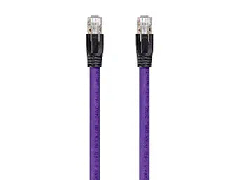 Monoprice 131077 Cat8 Ethernet Cable 1ft Purple 40G