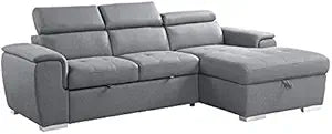 Lexicon Berel 2-Piece Fabric Sectional with Pull-Out Bed