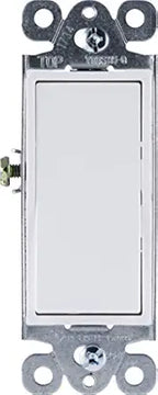 GE 18233 Paddle Rocker 3-Way Light Switch - White