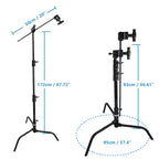 Kupo KS704611 Master C-Stand Kit: Turtle Base, Grip Arm