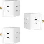 GE 54768 3-Outlet Polarized Wall Tap Adapter