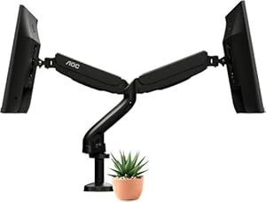 AOC AD110D0 Dual Monitor Arm Mount Gas Spring Adjustable — main product image