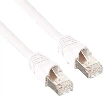 Monoprice 124377 Cat6A Ethernet Cable 20ft White STP 10G