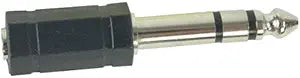 RCA AH216R 3.5mm to 1/4" Stereo Jack Adapter
