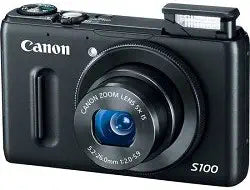Canon PowerShot S100 Digital Camera (Black) — main product image
