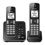 Panasonic KX-TGD392B DECT 6.0 2-Handset Landline Phone (Renewed)