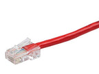 Monoprice 113095 Zeroboot Cat5e Ethernet Patch Cable Red 0.5ft
