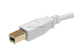 Monoprice 108615 3ft USB 2.0 A to B Cable (White)