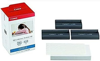 Canon KP-108IN Selphy Ink & Paper Set 4x6 108 Sheets