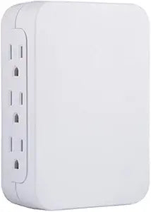 GE 33805 Pro 6 Outlet Wall Tap Surge Protector