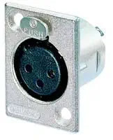 Neutrik NC4FP-B-1 4-Pin XLR Panel Connector