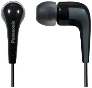 Panasonic RPHJE140K L-Shape In-Ear Earbud Headphones - Black