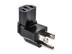 Monoprice 143203 NEMA 5-15P to IEC C13 Angled Power Adapter