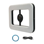 Asixxsix 390-LED RGB Magnetic Selfie Light with Battery