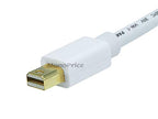 Monoprice 106006 3ft Mini DisplayPort to DisplayPort Cable White