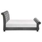 Lexicon 194840156680 Nairne Cal King Sleigh Bed - Dark Gray