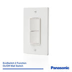 Panasonic FV-WCSW21-W EcoSwitch Fan/Light On/Off Wall Switch