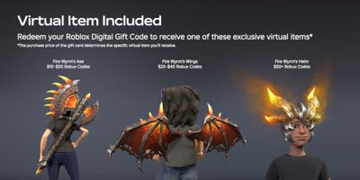 Roblox 2,000 Robux Digital Gift Card with Exclusive Virtual Item