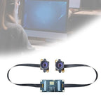 Kfwfuaee Dual-Lens USB Webcam with Manual Focus