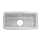 Misc Valet-prep or Bar Sink - White Rectangle Glossy