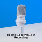 HyperX 519T2AA SoloCast USB Condenser Gaming Microphone - White Renewed