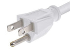Monoprice 143180 3ft White Power Cord - NEMA 5-15P to C13