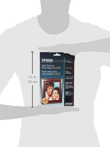 Epson S041945 Ultra Premium Glossy Photo Paper 5x7 20 Sheets