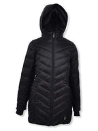 Spyder Girls' Chevron-Quilted Insulated Jacket - Black