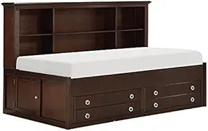 Lexicon Meghan 50-inch Espresso Wood Twin Daybed Storage